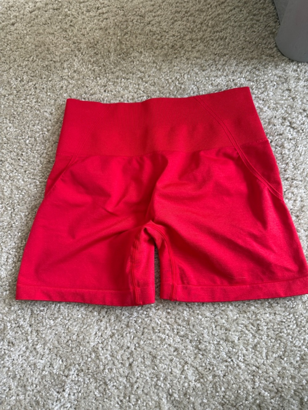 Women’s High-Waist Red Athletic Shorts